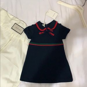 Gucci baby dress with bow